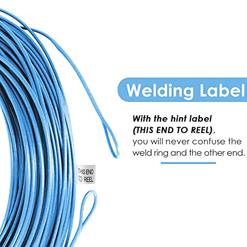 Fly Fishing Line Weight Forward Floating Line WF5F 100FT Sky Blue - Double Welded Loops