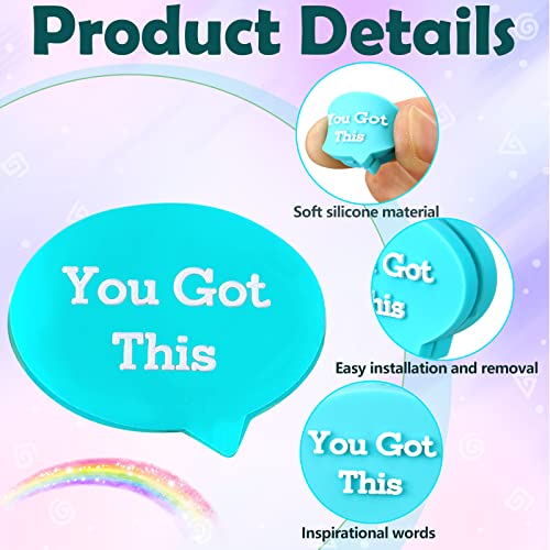 24 Pcs Tennis Vibration Dampeners with Colorful Speech Bubble Design - Compatible with Rackets