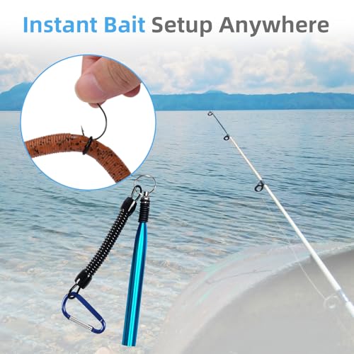 Wacky Rig Tool Kit for Bass Fishing - Aluminum Wacky Worm Tool + 310 O-Rings