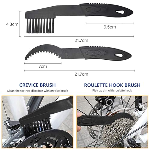 Yellow 7-in-1 Bike Chain Cleaning Kit with Degreaser & Lube for MTB & Road Bikes