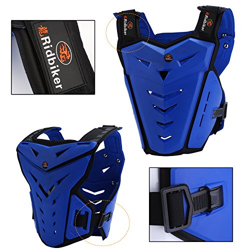 Motorcycle Body Armor Vest for Men Black Dirt Bike Chest Back Protector