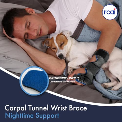 Wrist Brace for Carpal Tunnel Relief - Medium, Left Hand, Adjustable