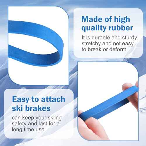 Snowboard & Ski Binding Brake Bands - 3 Inch Rubber Retainers for Winter Sports