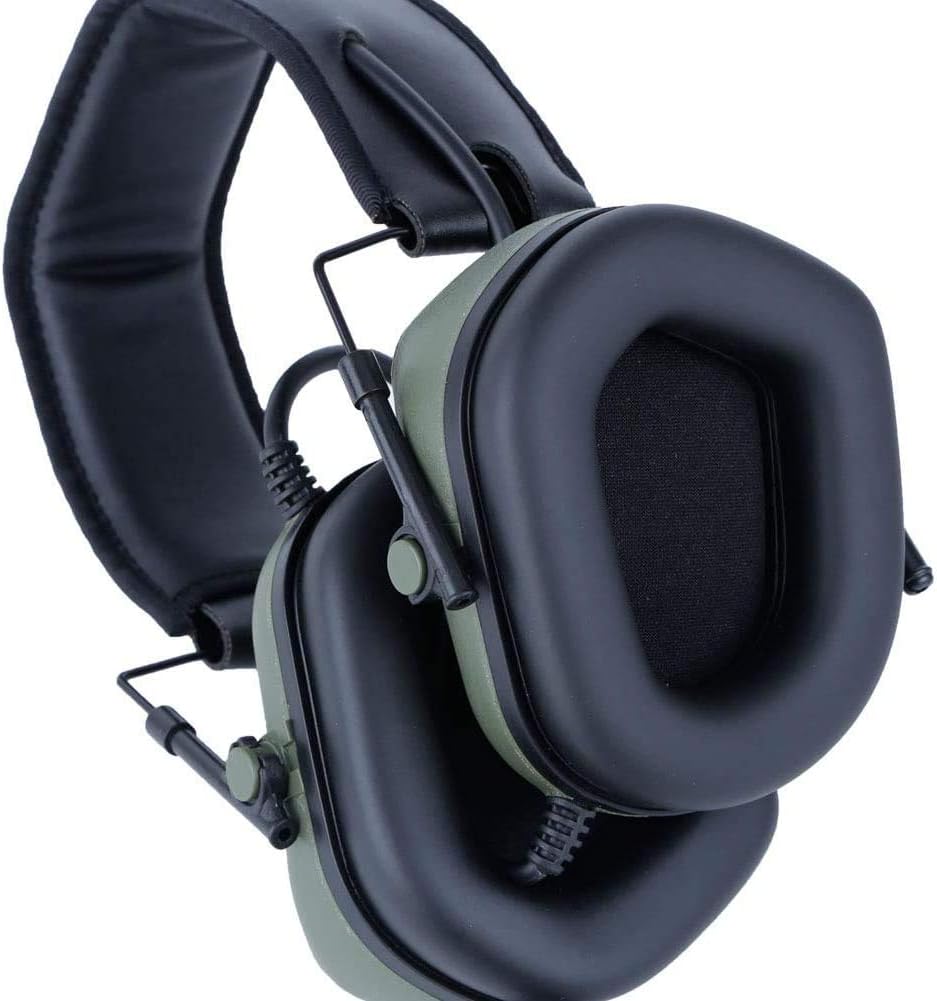 ATAIRSOFT Tactical Headset Wargame Hunting Headphone Without Noise Cancellation Function (Black)
