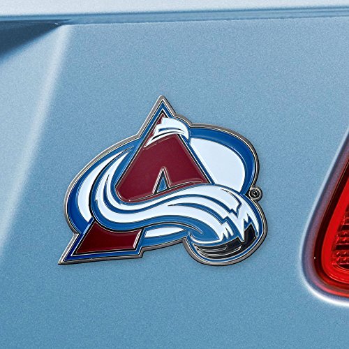 NHL Colorado Avalanche 3D Metal Car Emblem - Heavy Duty Chrome Team Logo Sticker