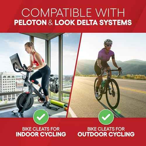 TrubliFit Replacement Delta Bolts Screws Washers for Delta Cleats, Replacement Screws with Allen Wrench Compatible with Delta Bike Cleats, for Indoor Cycling & Road Bikes - Cleats NOT Included, Red