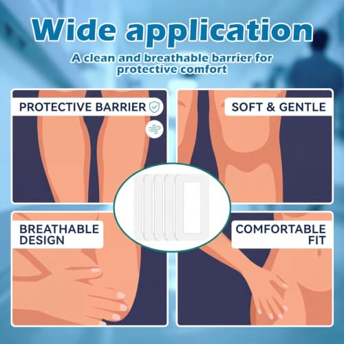 15 Pcs 4x8 Inch Adhesive Border Protective Covers with Soft Center