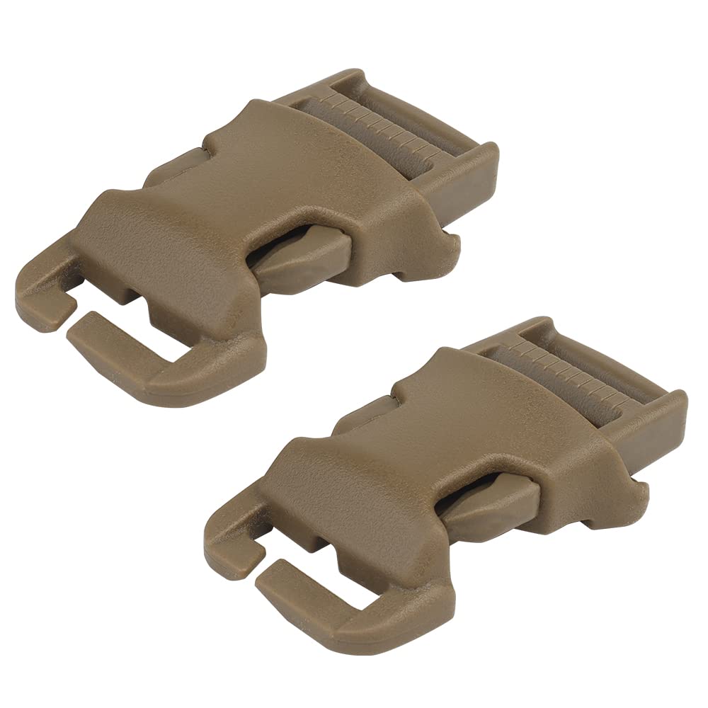 2pcs 2.5CM QASM Quick Attach Surface Mount Buckle Tactical Mil-spec MOLLE PALS Webbing Hunting Vest Modular Attachment Point