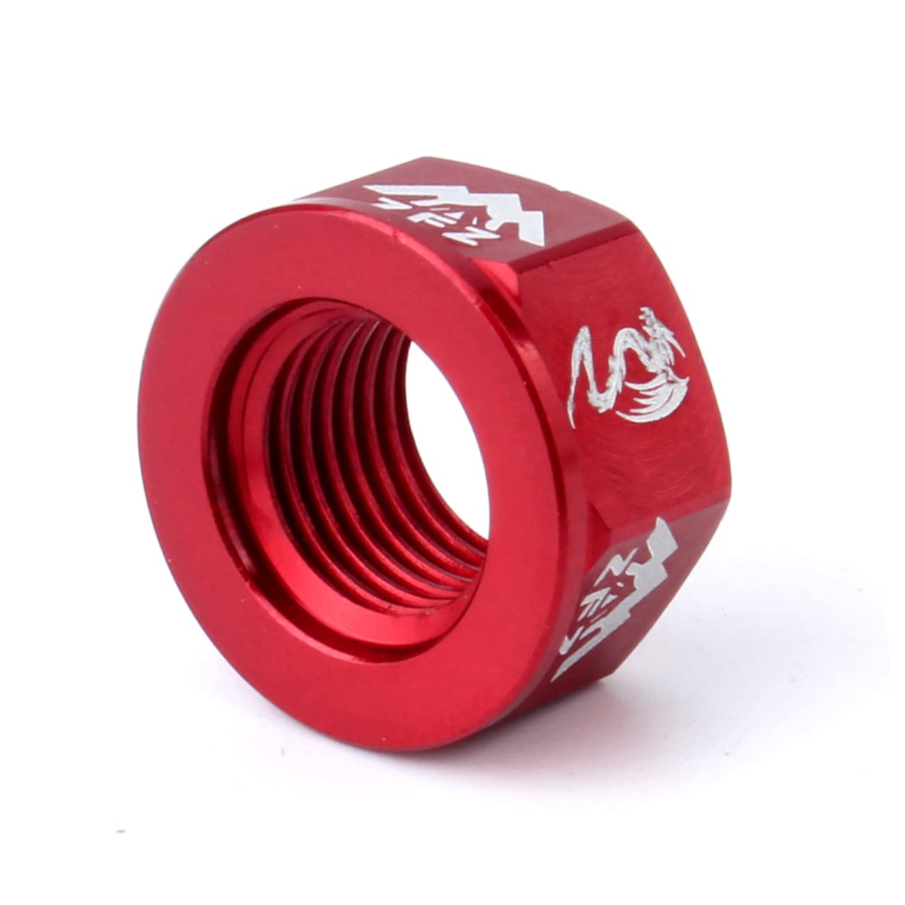 CLISPEED 4 Pcs Aluminium Alloy M10 Bike Nuts for Wheel Fixing, Red