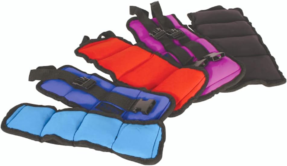 Adjustable Kiefer Ankle/Wrist Weights for Strength Training - 5 lbs Each