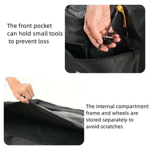 Verpiason Folding Bike Bag - 26-29 Inch Bike Travel Case for Transport
