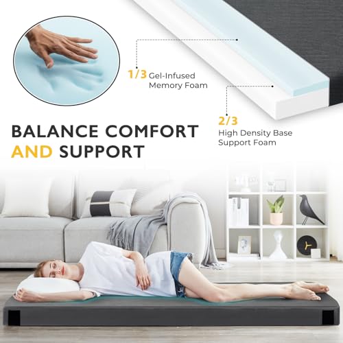 Sleeping Pad for Adults, Comfortable Thick Floor Sleeping Mats for Car Truck Tent with Removable Travel Bag