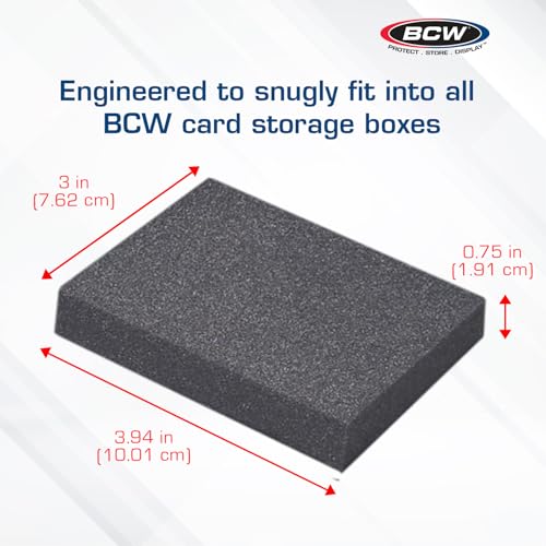 Foam Card Dividers for Trading Card Storage Boxes - 20 Pack Acid-Free Inserts