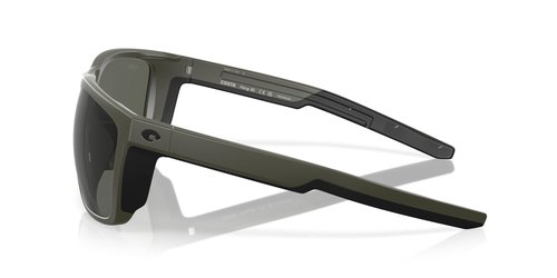 Costa Man Sunglasses Matte Olive Frame, Gray Lenses, 62MM