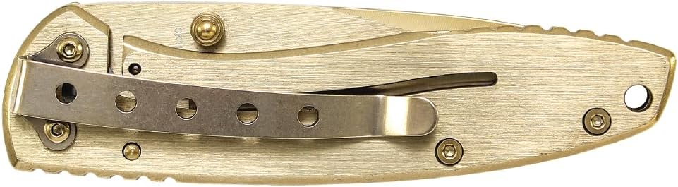Smith & Wesson Executive CK110GL 6.8in High Carbon S.S. Folding Knife with 2.8in Drop Point Blade and Aluminum Handle for Outdoor, Tactical, Survival and EDC