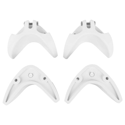 Boat Cooler Mounting Kit White Universal Cooler Tie Down Kit,Fits Most Brands Secures Stops Sliding Fast Removal , Include 4 Corner Pieces, 2 Quick-Connect Stretch Straps