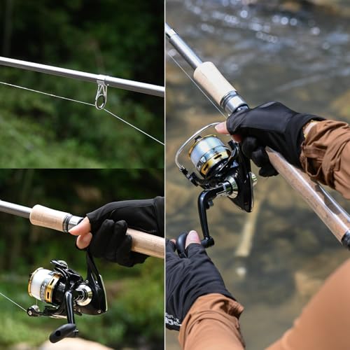 6.9FT Carbon Fiber Fishing Pole Combo with Spinning Reel & Bag - Saltwater & Freshwater