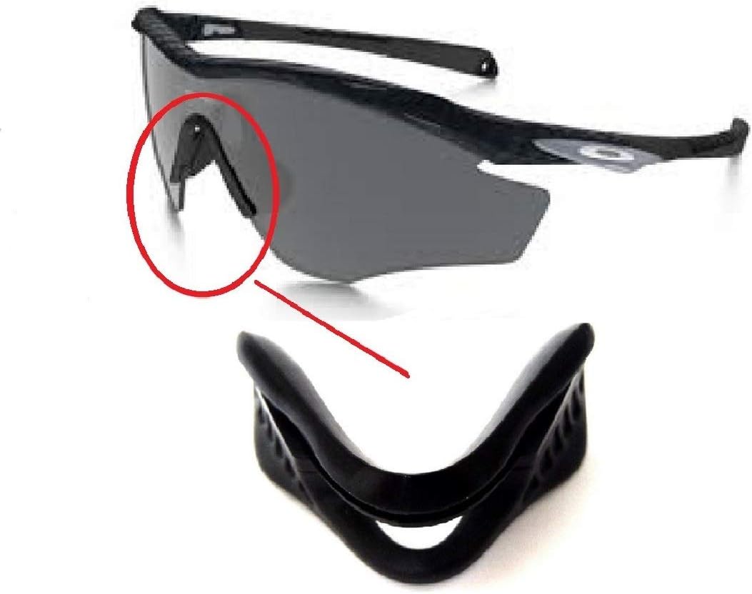 Galaxy Nose Pads Rubber Kits Compatible For Oakley M2 Frame Sunglasses Black Color