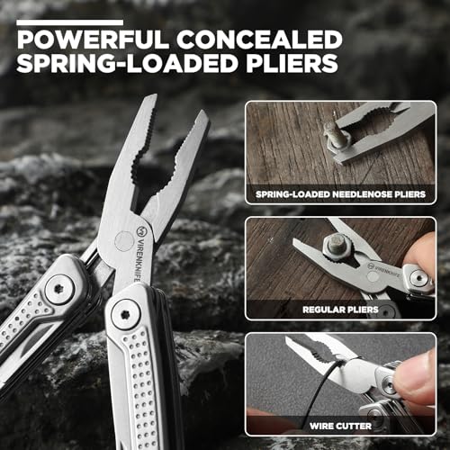 Multitool 11-in-1 Mini EDC Tool with Pocket Knife - Silver