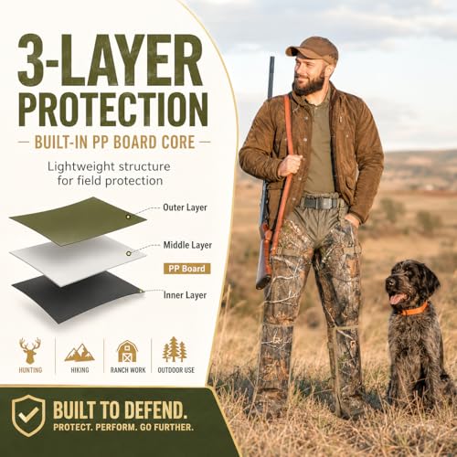 Lightweight Snake Bite Protection Gaiters for Hunting Hiking Work - 3-Layer Nylon