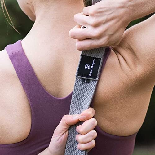 Yoga Strap Cotton D-Ring Webbing - Multi-Stripe 10 ft. Strong Exercise Belt