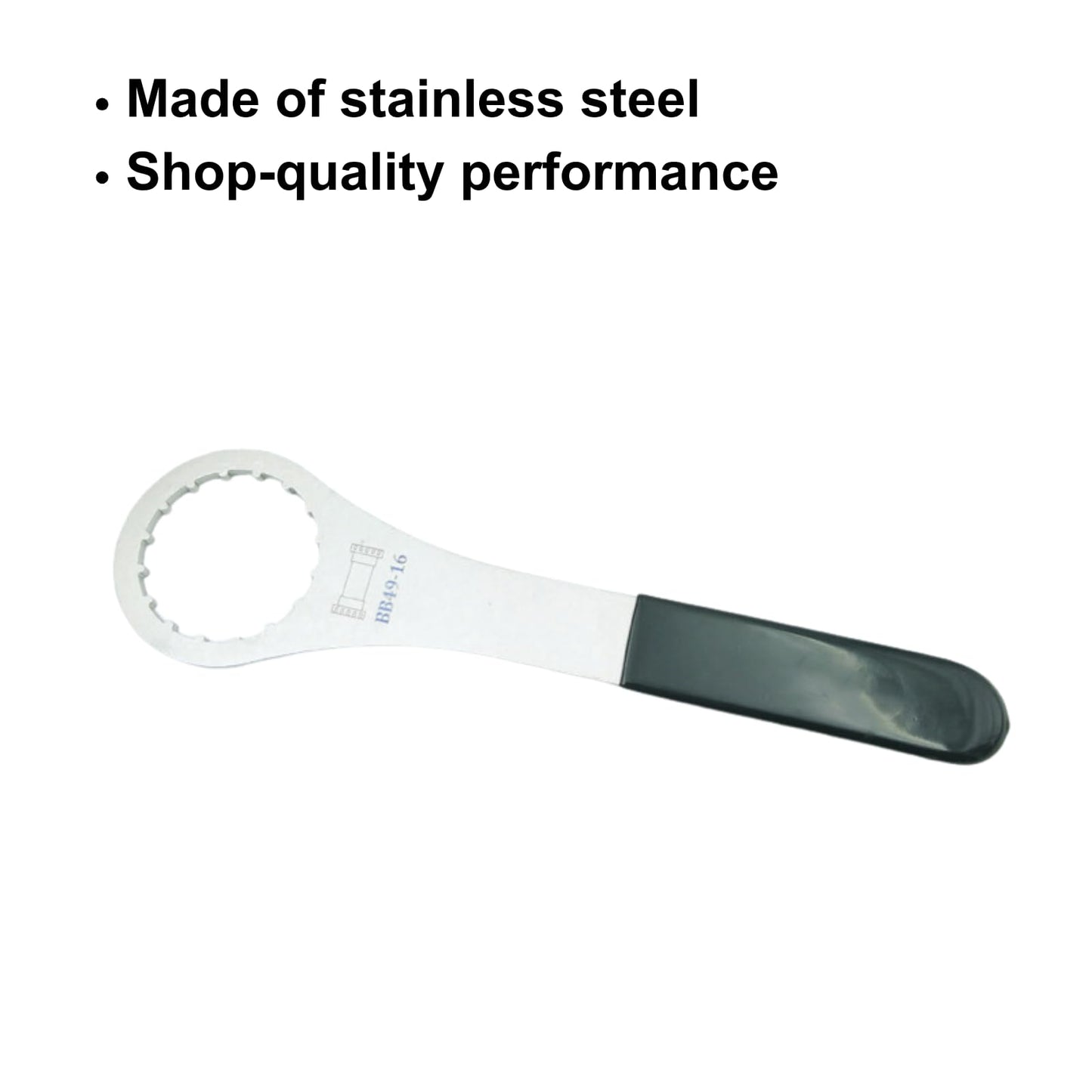 Juscycling Bottom Bracket Tool for 16-Notch 48.5mm and 49.3mm OD Threaded BB, Compatible with FSA MegaEvo and Some Brands' PF30 Threaded-Together Design