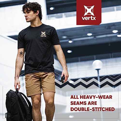 Vertx Delta LT 8 Inch Mens Tactical Shorts with Pockets, Lightweight Stretch Casual Tactical Operations Gear, Athletic-Fit