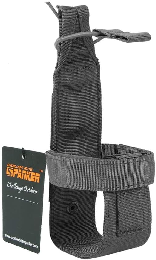 EXCELLENT ELITE SPANKER Tactical Military Portable Belt Bottle Holder Pouch Molle Adjust EDC Water Bottle Carrier for Hunting Walking Running Traveling