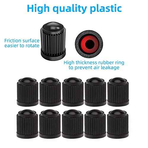 Presta Valve Adapter, 5 Pcs Presta to Schrader Adapters, French/UK to US Bike Valve Adapter with 15 pcs Valve Caps, Bicycle Pump Adapter for Mountain Bike, Road Bike and Cars (Blue)