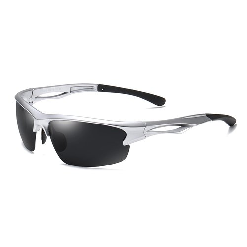 Cyxus Polarized Semi-Rimless TR90 Cycling Sunglasses Men Women Rectangle Glasses Running Fishing Bike Baseball Sport 1071