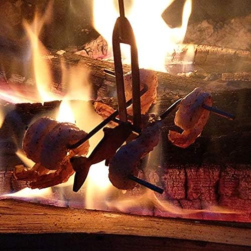 Fishing Pole Campfire Roasters Bundle Packs Campfire Roasting Sticks Outdoor Firepit Tools