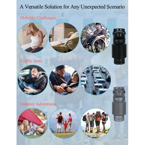 2-PC 750ml Leakproof Collapsible Pee Sport Pee Bottle for Men, Reusable Travel Urinals for Men Car, Portable Men's Pocket Toilet for Outdoor Camping, Travelling, Traffic Jams & Emergency Situations