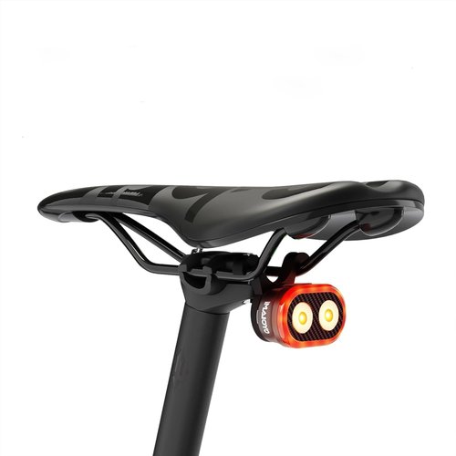 CYCLAMI Bike Tail Light, Smart Brake Sensing Bicycle Rear, Main + Sub Light Auto On/Off, 4 x 5 Modes, Ultra Bright LED Back Lights, IPX6 Waterproof, USB Rechargeable, Cycling Safety Accessories