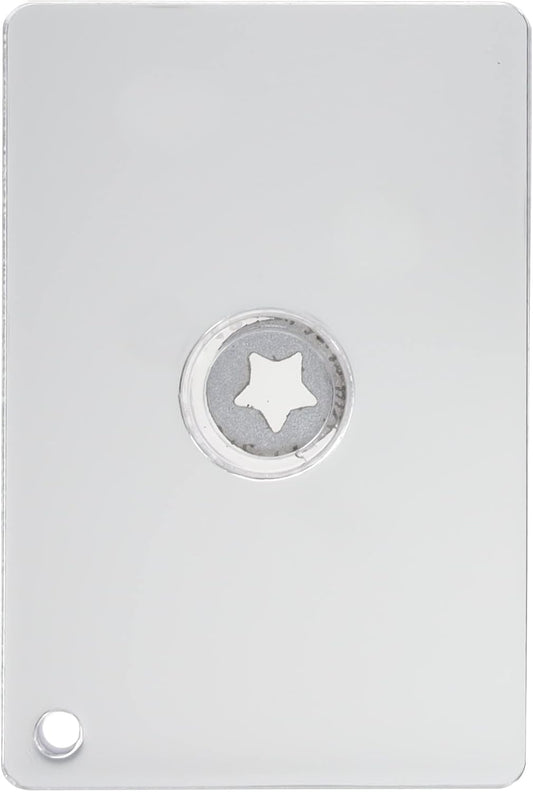ust StarFlash Floating Signal Mirror with Compact, Lightweight Design, Targeting Star and Lanyard for Hiking, Camping, Backpacking and Emergency Situations