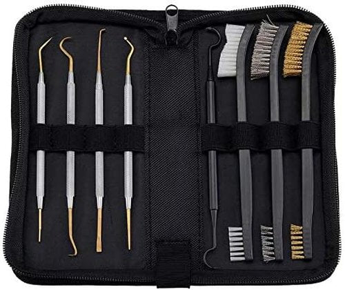 BOOSTEADY Stainless Steel Gunsmith Armorer Pick Set Cleaning Picks & Double-End Brushes
