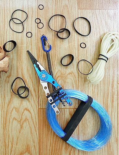 Bluewing Tactical Rubber Bands for Fishing - Size 64#, 50g Pack, Versatile Bait Rigging