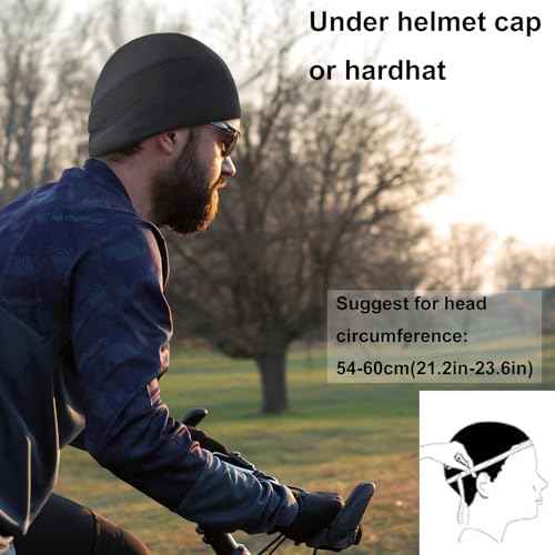 Cycling Cap,Quick Sweat Away Quick Dry US Coolmax Fabric Design for Sport Wearing Breathable Cooling Under Helmet Skull Cap