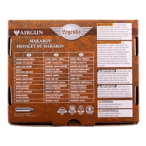 Umarex Legends Makarov All Metal .177 Caliber BB Gun Air Pistol