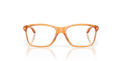 Oakley OY8010 Cartwheel Rectangular Sunglasses, Polished Transparent Ginger/Demo Lens, 49 mm