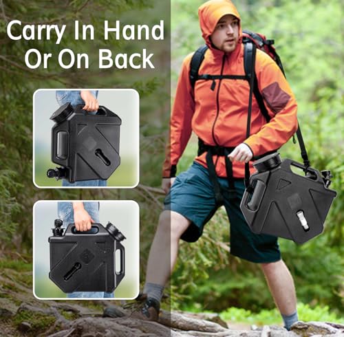 Camping Water Jug 2.6 Gallon BPA Free Leak-Proof Portable Water Container - Variation 332.8 Ounces