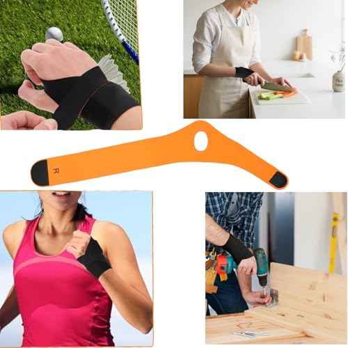 Wrist Brace for Women Men, Ultra-Thin Elastic Wrist Support Brace for Work, Sleep, Sport, Carpal Tunnel Brace Right Hand for Tendonitis, Arthritis, Pain Relief, Sprains (Right)