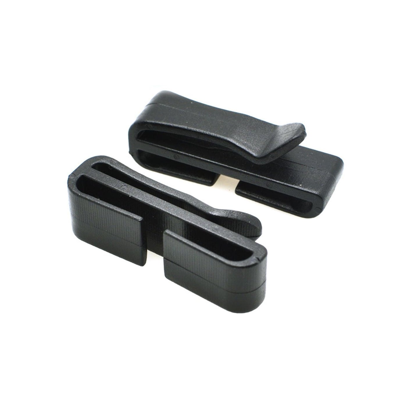 ArrErr 30 Pack Webbing Ending Clip Plastic 1 Inch Excess Length Straps End Keeper Quick Slip Buckle Fastener for Diaper Bag Molle Webbing Tactical Rucksack Backpack Belt Pouch Climbing Sticks