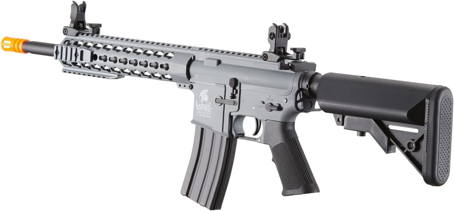 Lancer Tactical Gen 2 LT-19 Airsoft M4 Carbine 10" Electric Full/Semi-Auto Airsoft AEG Rifle, Included 6mm 0.20g BBS, Charger, and Battery