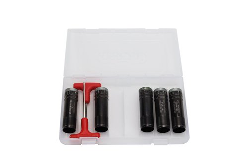Negrini Extended Shotgun Choke Tube Case (8 Chokes) - Fits Various Choke Tube Sizes up to 3-7/8 Inches - Choke Tube Organization and Secure Storage - Clear