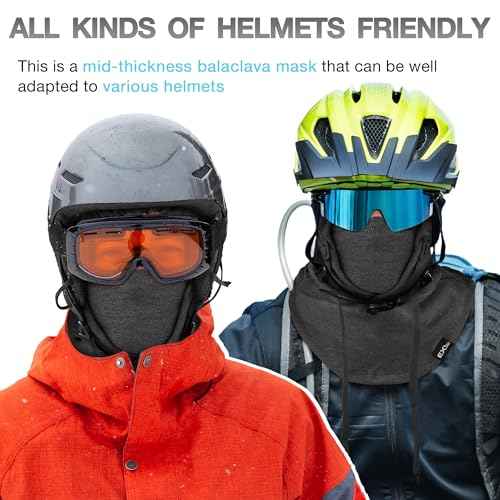 Balaclava Face Mask, 4-in-1 Warm Winter Ski Mask for Men Women Neck Warmer for Skiing Cycling