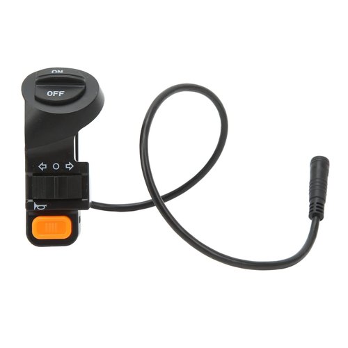 Electric Bike Light Switch, Bike Turn Light Switch,Handlebar Mount Waterproof ABS Easy Installation Bike Turn Light Switch for Electric Scooter