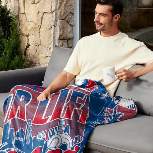 Fans Gift for Los Angeles, Baseball Throws 60"x50", Baseball Gifts for Men Women, Baseball Flannel Throws, Blanket Throws for Birthday Ideas