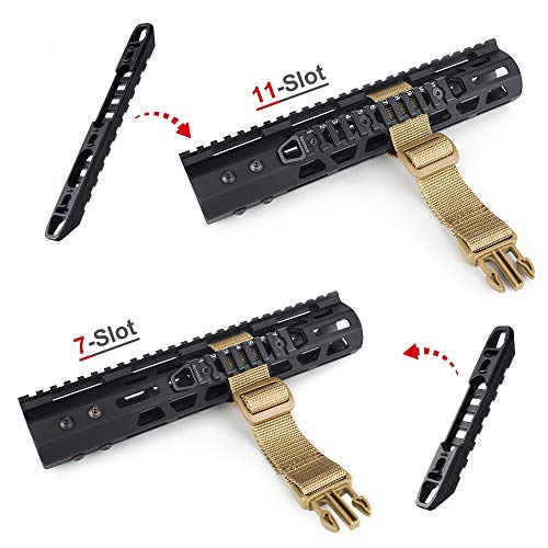 Multi-Slot Aluminum Rail for MMlocks and KKeymods System - 3, 7, 11 Slots