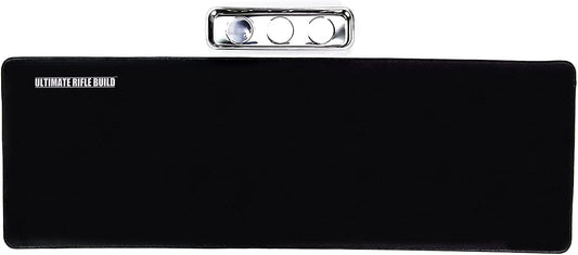 Ultimate Rifle Build Cleaning Mat with Stitched Edges, Non-Slip (12"x36" - with Magnetic Parts Tray)