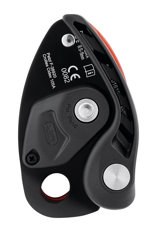PETZL NEOX Belay Device with cam-Assisted Blocking, Optimized for Lead Climbing, Orange